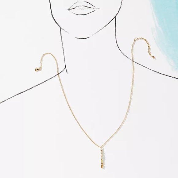 NWT Anthropologie Birthstone Pendant Necklace-April - Picture 4 of 6